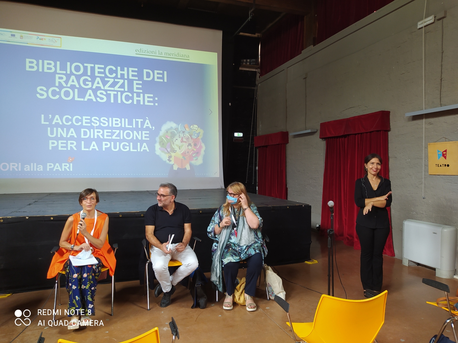 la presidente di AIB Puglia Lucia Di Palo introduce su biblioteche scolastiche